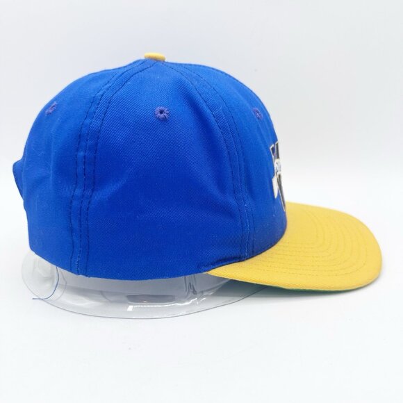 Vintage West Virginia Mountaineers Embroidered Hat SnapBack 90s Made in USA - Picture 4 of 9